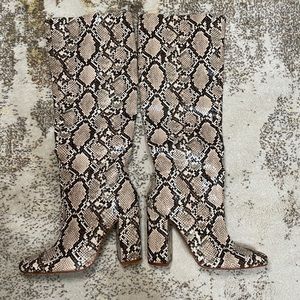 Zara Snakeskin Boots